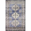 Bashian 5 ft. x 7 ft. 6 in. Sierra Collection Transitional Polpropylene Power Loom Area Rug, Light Blue S231-LBL-5X7.6-SE1006